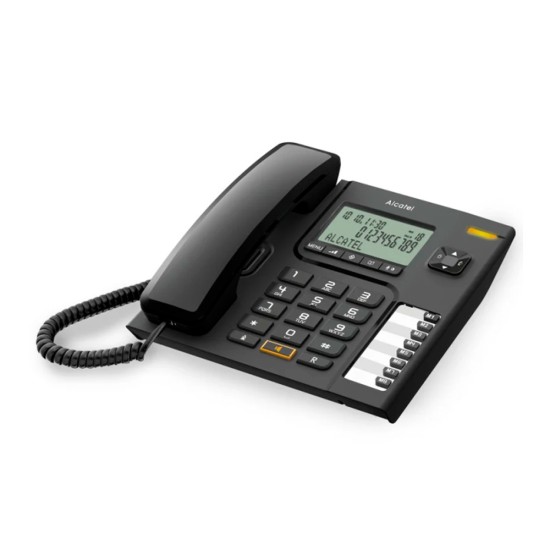 TELEPHONE ALCATEL T76 WITH DIGITAL DISPLAY BLACK TELEPHONE ALCATEL T76 WITH DIGITAL DISPLAY BLACK